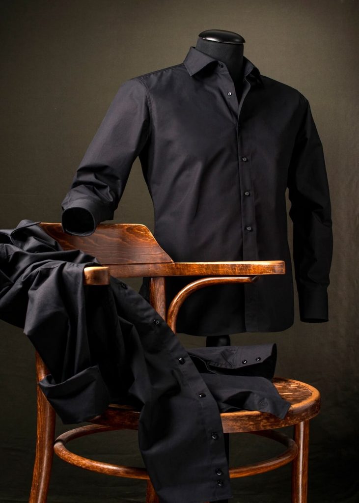 Zwart Overhemd Heren Regular Fit